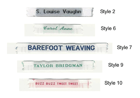 Woven Name Labels (image for) Woven Name Labels